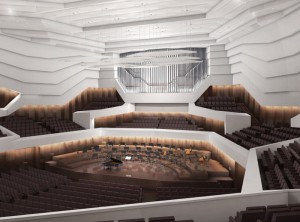 Konzertsaal mit Orgel
