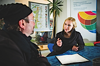 Katja Großer mit ihrem Beratungsangebot "Kreativ arbeiten - Mit Erfolg!"