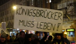 Demonstration Köngisbrücker