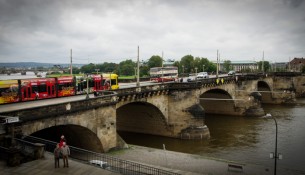 Die Augustusbrücke in Dresden.