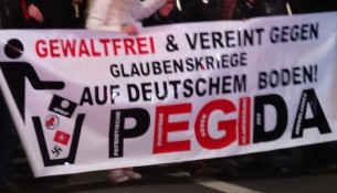 pegida demo poster