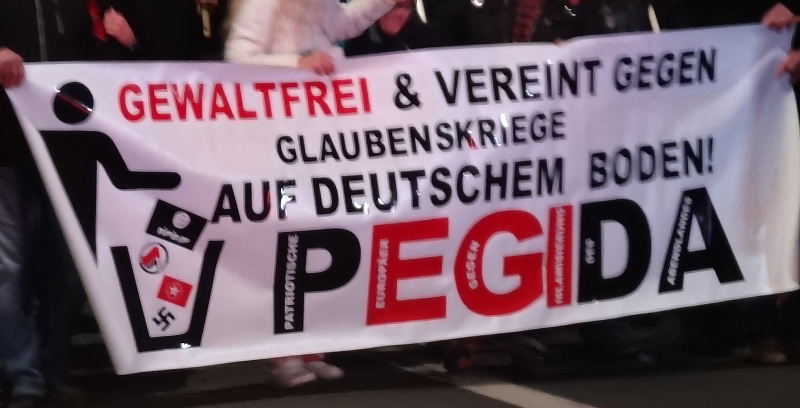 pegida demo poster