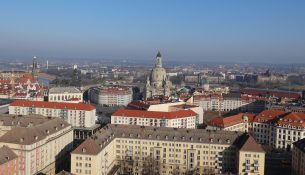 Frauenkirche Dresden vom Rathausturm